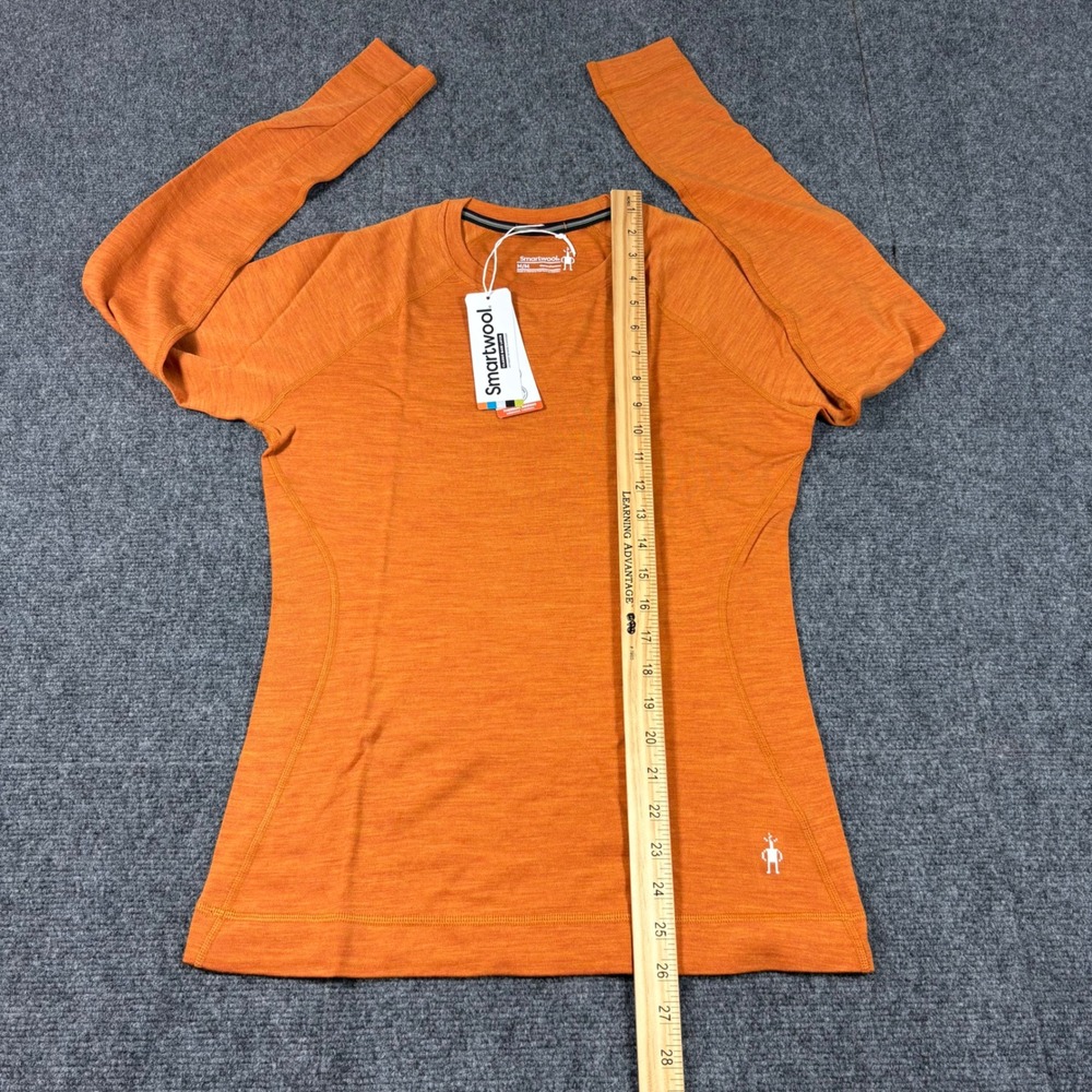 Smartwool Merino 250 Base Layer Crew Women's M Marmalade Heather Orange SW016369 - Picture 10 of 12